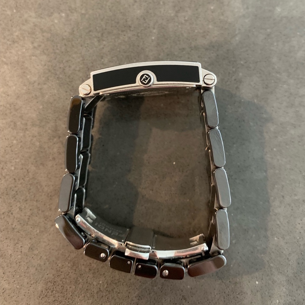 Fendi Black Ceramic Swiss made watch Quartz Square - Picture 5 of 5